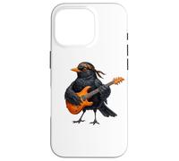Merle Noir Guitare Biologiste Ornithologue Nature Oiseau Coque pour iPhone 16 Pro