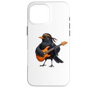 Merle Noir Guitare Biologiste Ornithologue Nature Oiseau Coque pour iPhone 16 Pro Max