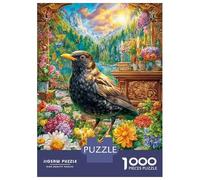 Merle Noir Puzzle 1000 Pièces, Difficile Puzzles pour Adults EnfFourmi, Jeu De Défi Intellectuel 52x38cm/1000pcs