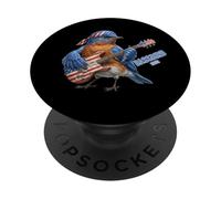 Merlebleu de l'est Drôle Guitare Basse Rock Musique PopSockets PopGrip Adhésif