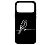 Merlebleu de l'est Line Art Oiseau Ornithologie Coque pour iPhone 17 Pro Max