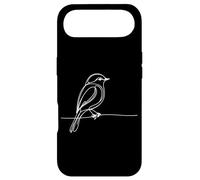 Merlebleu de l'est Line Art Oiseau Ornithologie Coque pour iPhone Air