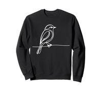 Merlebleu de l'est Line Art Oiseau Ornithologie Sweatshirt