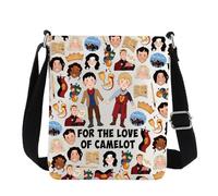 Merlin & Arthur Sac à bandoulière Merlin & Arthur Cadeaux pour les fans de Camelot Cadeaux Arthurien Romance Sac à bandoulière, For the Love Cb2, 111