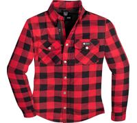 Merlin Axe Chemise de moto, noir/rouge, Taille XXL