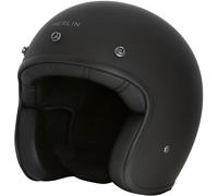 Merlin Blackbird Logo Casque jet, noir, taille L pour homme
