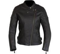 Merlin Bristol D3O Cafe Veste en cuir de moto pour dames, noir, Taille M