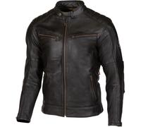 Merlin Chase II D3O Blouson de moto en cuir, noir, Taille 44