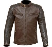 Merlin Chase Veste de moto en cuir, brun, taille XL pour homme
