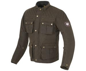 Merlin Edale Veste cirée de moto, olive, Taille S