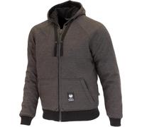 Merlin Hamlin Hydro Sweat à capuche zippé de moto imperméable, gris, taille S pour homme