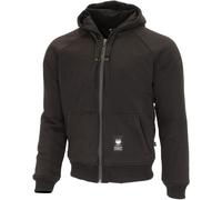 Merlin Hamlin Hydro Sweat à capuche zippé de moto imperméable, noir, taille L pour homme