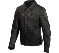 Merlin Kingsbury D3O Blouson en cuir de moto, noir, Taille XL