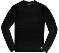 Merlin Kingsley Waffle Knit Chemise à manches longues, noir, Taille S