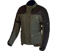 Merlin Mahala D3O Explorer Veste textile de moto pour dames, noir-vert, taille L pour femmes