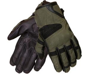 Merlin Mahala Raid D3O Ladies Gants de moto, noir-vert-brun-beige, taille S pour femmes