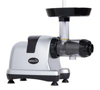 Merlin MNC500S - Extracteur de Jus Horizontal à Pression à Froid 200 W - Pour Fruits, Légumes, Herbes, Laits Végétaux et Sorbets - Sans BPA - 80 trs/min - SIlver