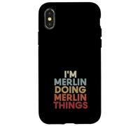 Merlin Name Merlin Personalized Name First Given Coque pour iPhone X/XS