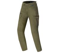 Merlin Remy Pantalon textile de moto, Vert militaire, Taille M