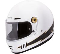Merlin Revival Vintage Flash Casque, blanc, taille XL pour homme