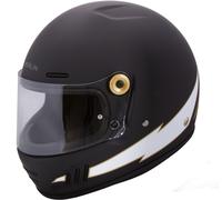 Merlin Revival Vintage Flash Casque, Noir mat, Taille XXL (63/64)
