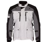 Merlin Solitude D3O Veste textile de moto, Noir/Blanc/Gris, Taille M