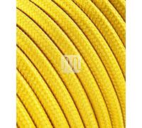 Merlotti 20306 Micro de câble électrique Rond H03vv-f 2 x 0,75 Gaine, Jaune, 3 m