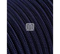 Merlotti 20337 Câble électrique rond H03VV-F 2 x 0,75, bleu bisso, 3 m