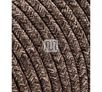 Merlotti 20349 Câble électrique Rond H03VV-F 2 x 0,75 Canvas Marron 3 m