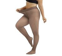 Merlvida Collant Polaire Femme Effet Transparent S-3XL - Collant Thermique Épais, Legging Chaud Femme Hiver - Collants à Taille Haute et Doublés Grande Taille