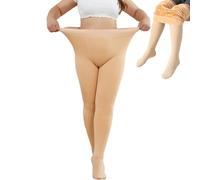 Merlvida Collant Polaire Femme Effet Transparent S-3XL - Collant Thermique Épais, Legging Chaud Femme Hiver - Collants à Taille Haute et Doublés Grande Taille