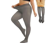 Merlvida Collant Polaire Femme Effet Transparent S-3XL - Collant Thermique Épais, Legging Chaud Femme Hiver - Collants à Taille Haute et Doublés Grande Taille