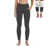 Merlvida Legging Polaire Femme Hiver Pantalon Thermique Chaud et Doux avec Toison Extensible Collant Polaire Taille Haute Épais en Laine de Leggings pour Femme Automne Hiver