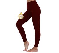 Merlvida Legging Polaire Femme Hiver Pantalon Thermique Chaud et Doux avec Toison Extensible Collant Polaire Taille Haute Épais en Laine de Leggings pour Femme Automne Hiver