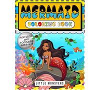Mermaid Coloring Books:: Adorable And Various Unique Design Of Coloring Book For Girls. Kids Ages 4-8 108 Pages 50 Designs