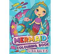 Mermaid Colouring Book: For Kids Ages 4-8 (UK Edition)