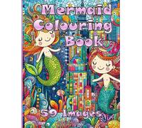 Mermaid Colouring Book (Simply City Colouring Book): 59 images of cute little mermaids and underwater creatures for children to color. Perfect Gift for Boys & Girls