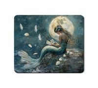 Mermaid Dreams Tapis de protection supérieur pour lave-linge et sèche-linge inspiré de l'océan Motif vie marine 50,8 x 61 cm