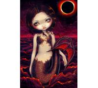 Mermaid Eclipse by Jasmine Becket-Griffith Hardback, A Gothic Fairytale Composition Book with 120 ruled Pages for Teens & Adults, for school, office or home
