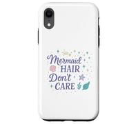 Mermaid Hair Don't Care Pastel Coque pour iPhone XR