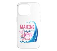 Mermaid Making Waves in 4th Grade Girls Back to School Day Coque pour iPhone 16 Pro