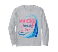 Mermaid Making Waves in Class Girls Back to School Teacher Manche Longue