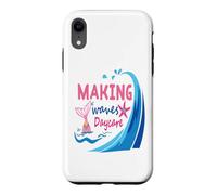 Mermaid Making Waves in Daycare First Day of Day Care School Coque pour iPhone XR