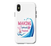 Mermaid Making Waves in Preschool First Day of Pre K School Coque pour iPhone X/XS