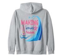 Mermaid Making Waves in Preschool First Day of Pre K School Sweat à Capuche