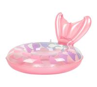 Mermaid Pool Float, Floating Pool Ring, Kids Inflatable Trainer, Baby Swim Accessory with Sturdy Material, Ideal for Beach, Puddle, and Safety Design, Multicolor