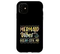 Mermaid Vibes Ocean City Maryland Queue de sirène pour Enterrement de Vie de Jeune Fille Coque pour iPhone 11