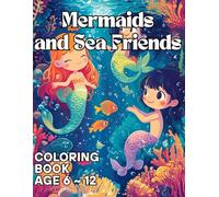 Mermaids and Friends in the Sea coloring book