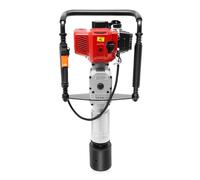 Mermajestic 52 CC - Borne de piquet à essence à deux temps - Moteur avec 3 embouts (55 mm/70 mm/100 mm) et poignée ergonomique - Moteur haute performance 1900 W - Pour garde-corps, clôtures et