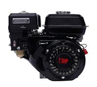 Mermajestic 7HP Moteur à essence 4 temps 210 cm³, portable, avec grand réservoir de carburant, pompe à eau et construction en fonte durable, pour tire-tranchées, bétonnière à ciment